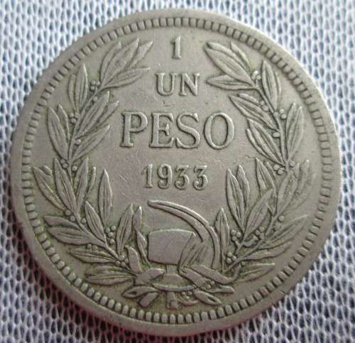1 UN PESO 1933 CHILE