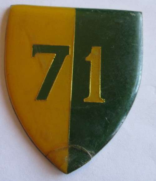 71 MOTORISED BRIGADE SHOULDER FLASH BADGE