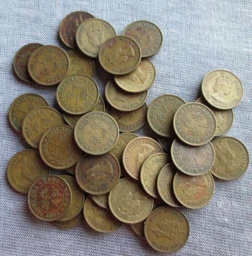 Ten Cents Hong Kong (x44 Lot) See Description