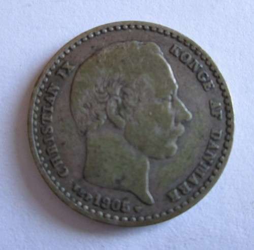 1905 DENMARK 25 ORE (SILVER)