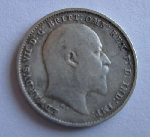 1910 THREE PENCE GREAT BRITAIN (SILVER)
