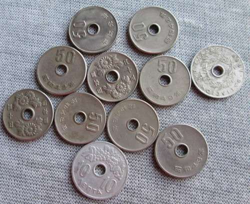 10/50 Yen Japan 1942/43/48/54/66 (x11 Lot)