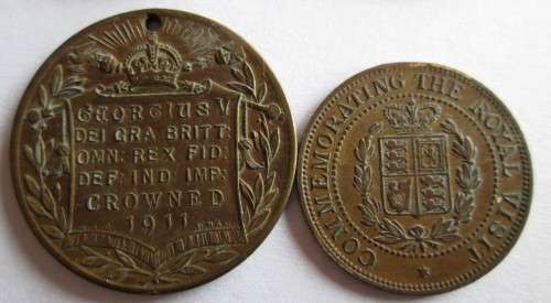 ASSORTED COMMEMORATIVE MEDALS QUEEN MARY AND KING GEORGE (x4 LOT)