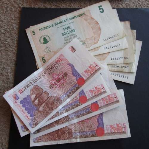 Assorted Zimbabwe Dollars (x44 Lot)