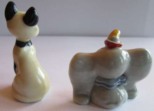 WALT DISNEY WADE FIGURINE - DISNEY BLOW UPS 1961-1965 LADY AND THE TRAMP (SEE DESCRIPTION) x2