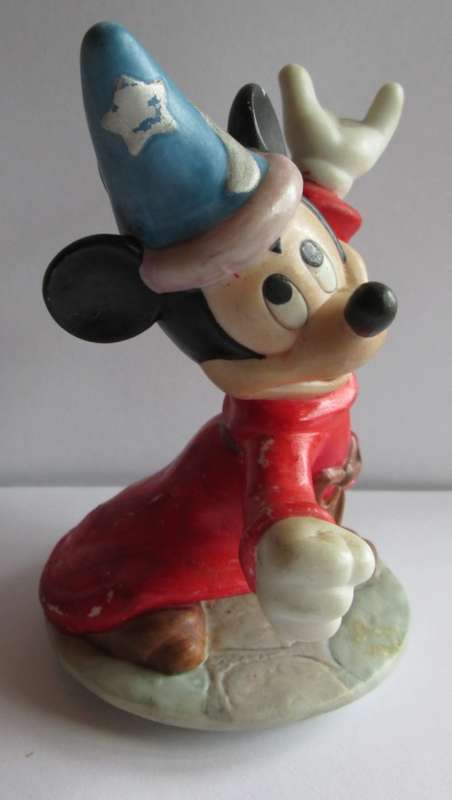 SORCERER MICKEY MOUSE DISNEY CERAMIC FIGURE (SRI LANKA)