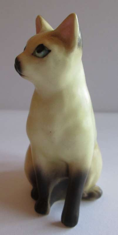 VINTAGE SIAMESE CERAMIC CAT - JAPAN (SEE DESCRIPTION)