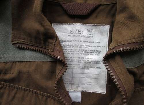 1987 PARATROOPER NUTIRA JUMP SMOCK/SLANGVEL SOUTH AFRICA (SEE DESCRIPTION)