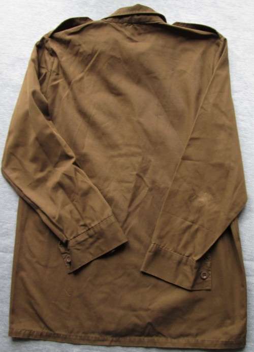 SADF NUTRIA LONG SLEEVE BROWNS SHIRT 1990 (SEE DESCRIPTION)