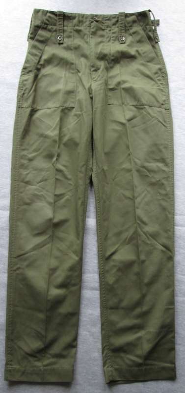 BRITISH UNIFORM OLIVE PANTS / LIGHTWEIGHT TROUSERS (SEE DESCRIPTION)