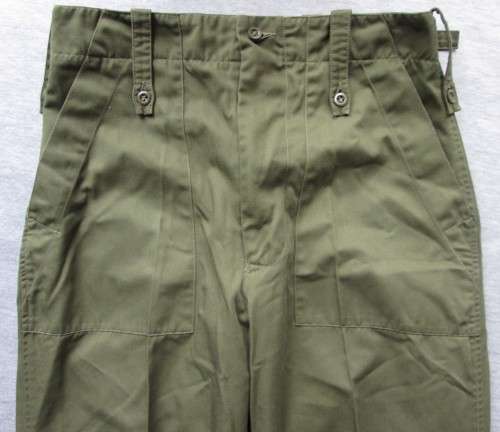 BRITISH UNIFORM OLIVE PANTS / LIGHTWEIGHT TROUSERS (SEE DESCRIPTION)