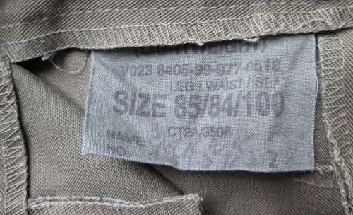 BRITISH UNIFORM OLIVE PANTS / LIGHTWEIGHT TROUSERS (SEE DESCRIPTION)