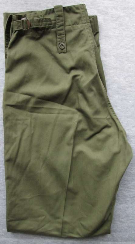 BRITISH UNIFORM OLIVE PANTS / LIGHTWEIGHT TROUSERS (SEE DESCRIPTION)
