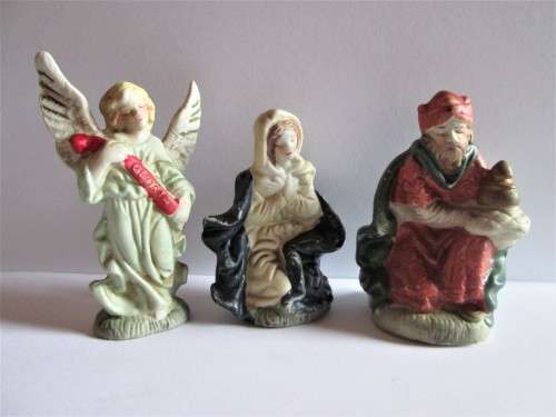 NATIVITY SCENE RELIGIOUS CHRISTMAS DECORATIONS (SET)