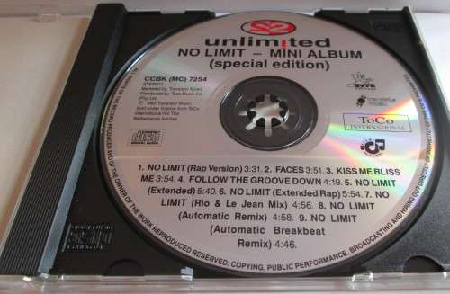 UNLIMITED - 1993 NO LIMITS - MINI ALBUM SPECIAL EDITION CD (CBK (MC) 7254) - A3187