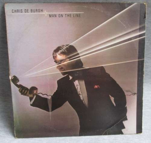 CHRIS DE BURGH - MAN ON THE LINE 1984 (AMLS 65002) LP VINYL RECORD
