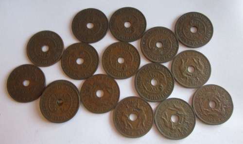 1 PENNY RHODESIA AND NYASALAND x16 COINS /LOT (SEE DESCRIPTION - DATES)