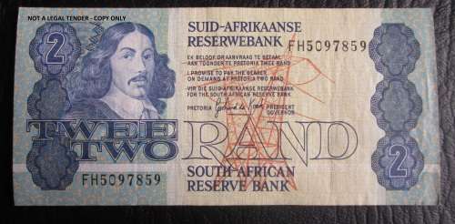 TWO RANDS SOUTH AFRICA NOTES x69 (LOT)