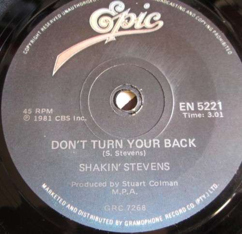 SHAKIN` STEVENS - GREEN DOOR 1981 (ENS 5221) 45 RPM