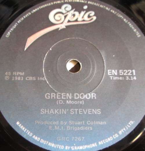 SHAKIN` STEVENS - GREEN DOOR 1981 (ENS 5221) 45 RPM
