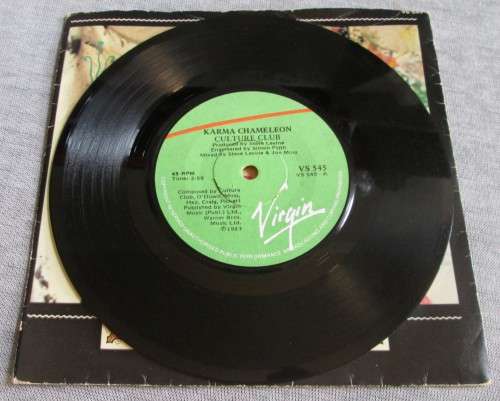 CULTURE CLUB - 1983 KARMA CHAMELEON/ THAT`s THE WAY (YS 545) 45 RPM RECORD - A3208