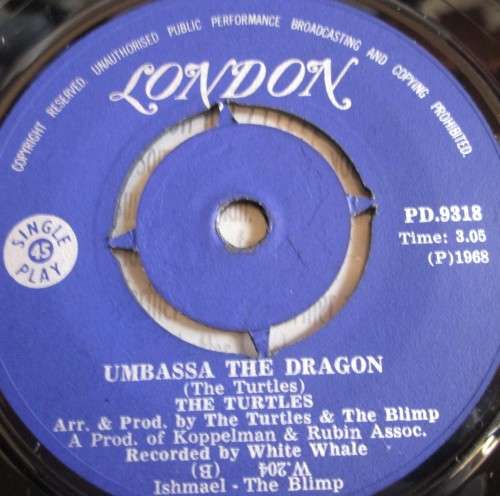 THE TURTLES - SOUND ASLEEP 1968 (PD 9318) 45 RPM