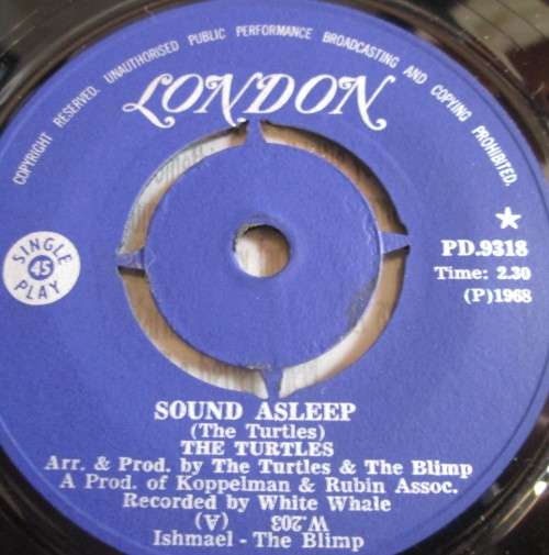 THE TURTLES - SOUND ASLEEP 1968 (PD 9318) 45 RPM