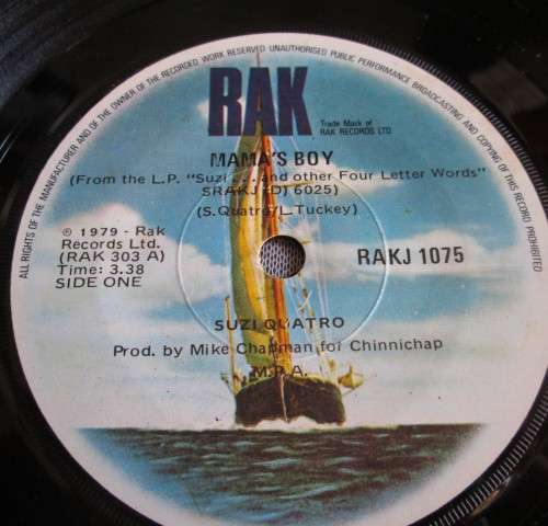 SUZI QUATRO - 1979 MIND DEMONS / MAMA`s BOY RAKJ 1075 - SM/202