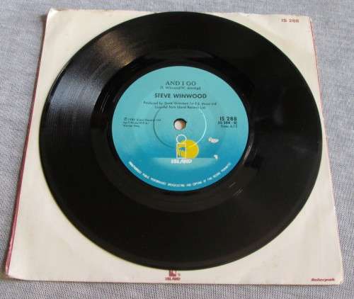 STEVE WIMWOOD - 1986 HIGHER LOVE/AND I GO (IS288) 45 RPM RECORD - A3231