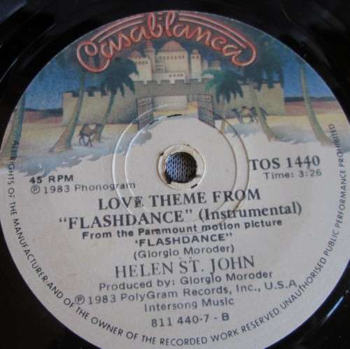 IRENE CARA - FLASHDANCE WHAT A FEELING 1983 (TOS 1440) 45 RPM