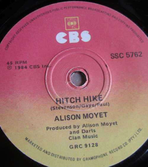 ALISON MOYET - 1984 HITCH HIKE / INVISIBLE (SSC 5762) 45 RPM - SM/26
