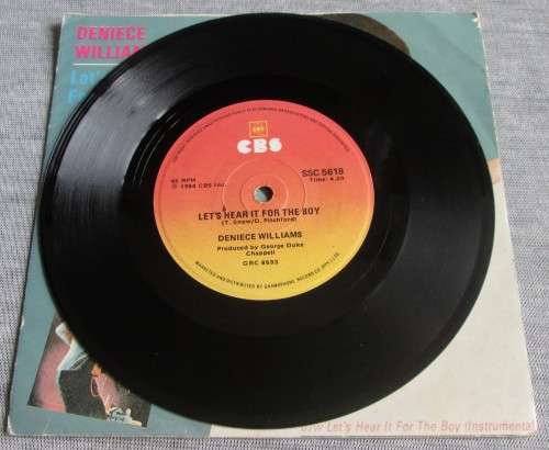 DENIECE WILLIAMS - LET`S HEAR IT FOR THE BOY 1984 (SSC 5618) 45 RPM RECORD