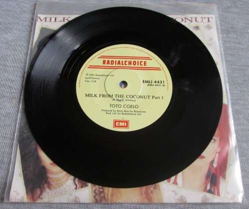 TOTO COELO - MILK FROM THE COCONUT 1983 (EMIJ 4431) 45 RPM RECORD