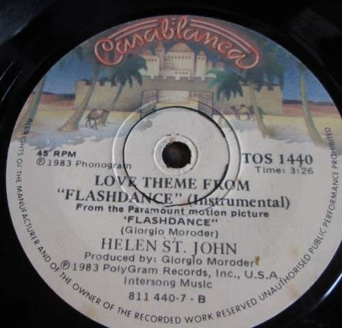 FLASHDANCE - WHAT A FEELING BY IRENE CARA 1983 (TOS 1440) 45 RPM RECORD