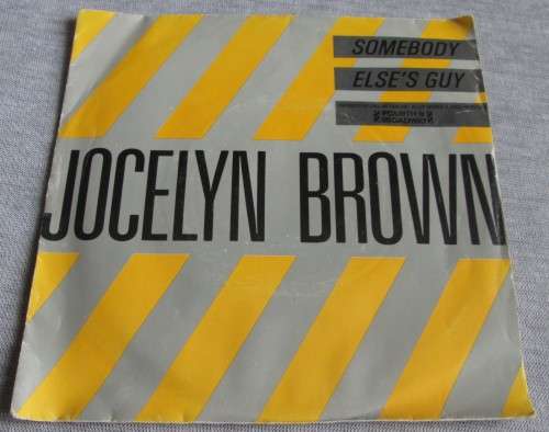JOCELYN BROWN - SOMEBODY 1984 (45 T) 45 RPM RECORD