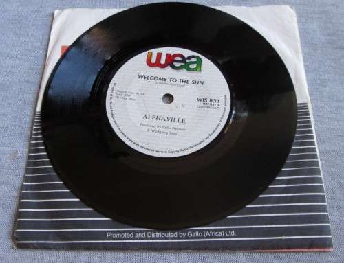 ALPHAVILLE - WELCOME TO THE SUN 1984 (WIS 831) 45 RPM RECORD