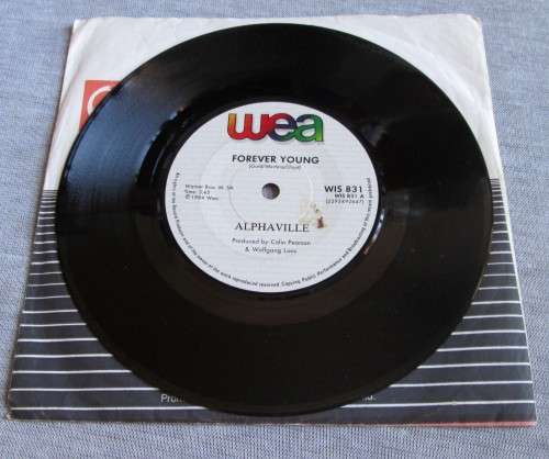 ALPHAVILLE - WELCOME TO THE SUN 1984 (WIS 831) 45 RPM RECORD