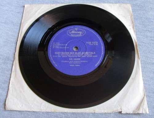 DR. HOOK - 1982 BABY MAKES HER BLUE JEANS TALK/THE TURN ON (TOS 1373) 45 RPM RECORD - A3365