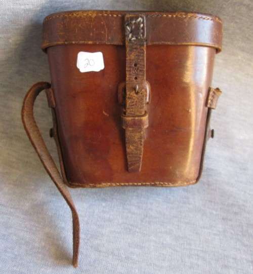 WWI BINOCULARS WITH CARRY CASE (NO MARKINGS)