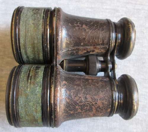 WWI BINOCULARS WITH CARRY CASE (NO MARKINGS)