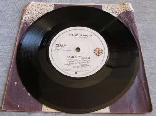 JAMES INGRAM - 1983 IT`S YOUR NIGHT/YAH MO BE THERE (WBS 458) 45 RPM RECORD - A3408
