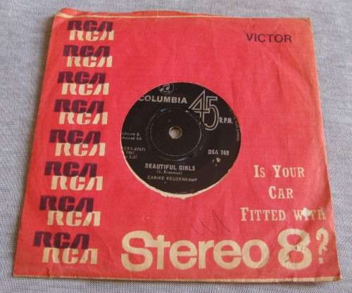 CARIKE KEUZENKAMP - TIMOTHY 1967 (DSA 749) 45 RPM RECORD