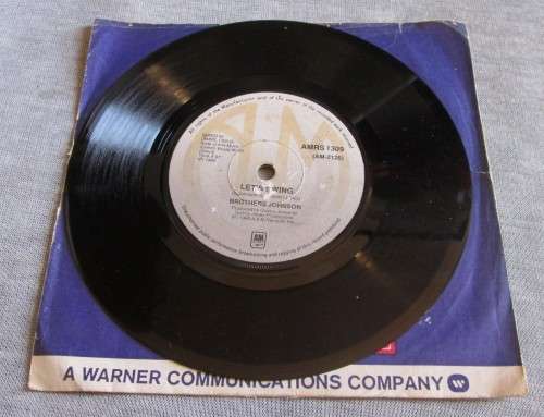 BROTHERS JOHNSON - 1980 LET`S SWING/STOMP (AMRS 1309) 45 RPM RECORD - A3436