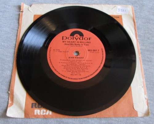 JEAN KNIGHT - MY TOOT TOOT 1985 (883 097-7) 45 RPM RECORD