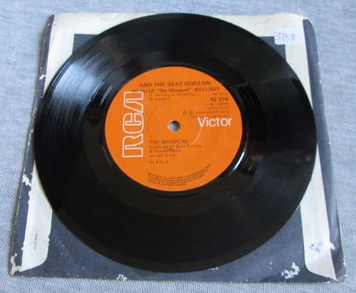 THE WHISPERS - AND THE BEAT GOES ON (YB 11894) 45 RPM RECORD