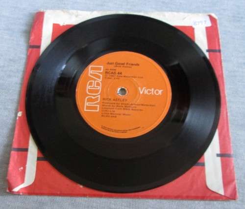 RICK ASTLEY - JUST GOOD FRIENDS 1987 (RCAS 44) 45 RPM RECORD