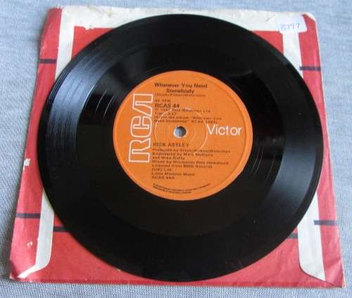 RICK ASTLEY - JUST GOOD FRIENDS 1987 (RCAS 44) 45 RPM RECORD