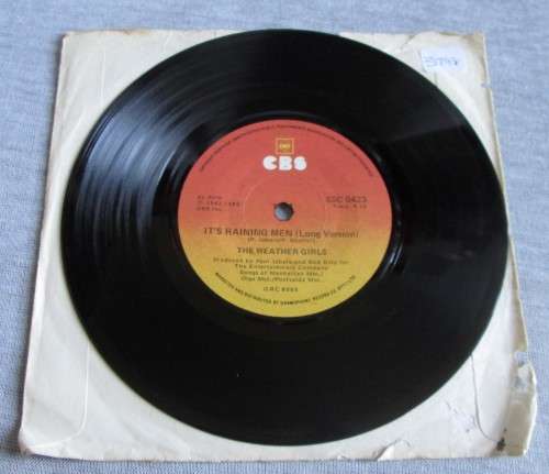 THE WEATHER GIRLS - IT`S RAINING MEN 1982 (SSC 5423) 45 RPM RECORD