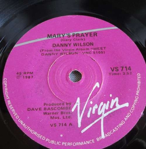 DONNA WILSON - MARYS PRAYER 1987 (VS 174) 45 RPM RECORD