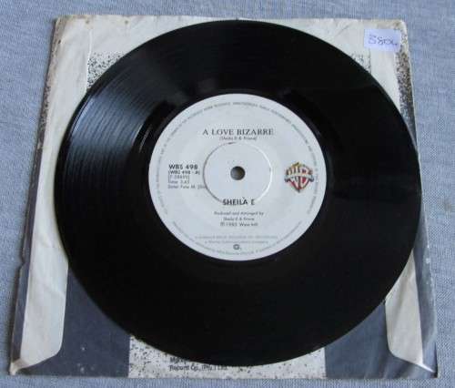 SHEILA E - A LOVE BIZARRE 1985 (WBS 498) 45 RPM RECORD